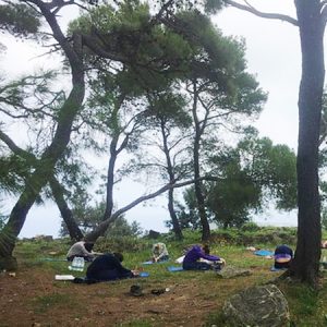 yoga vakantie griekenland tuin yoga